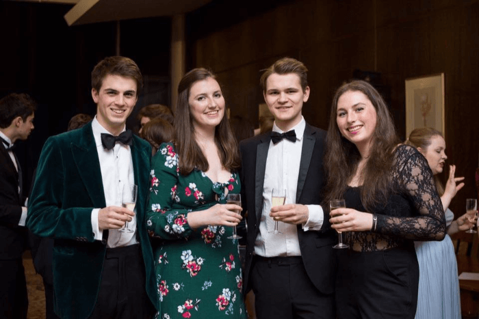 Cambridge MML students gathering at a formal hall day Cambridge MML students gathering at a formal hall day