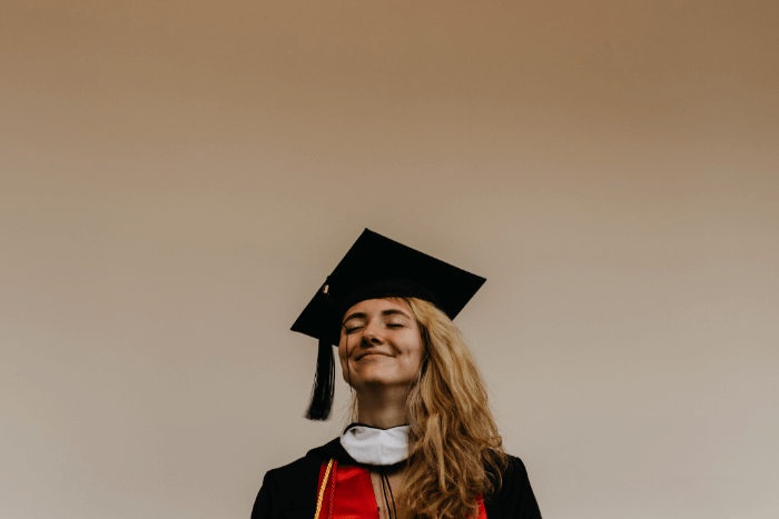 A master's graduate student A master's graduate student